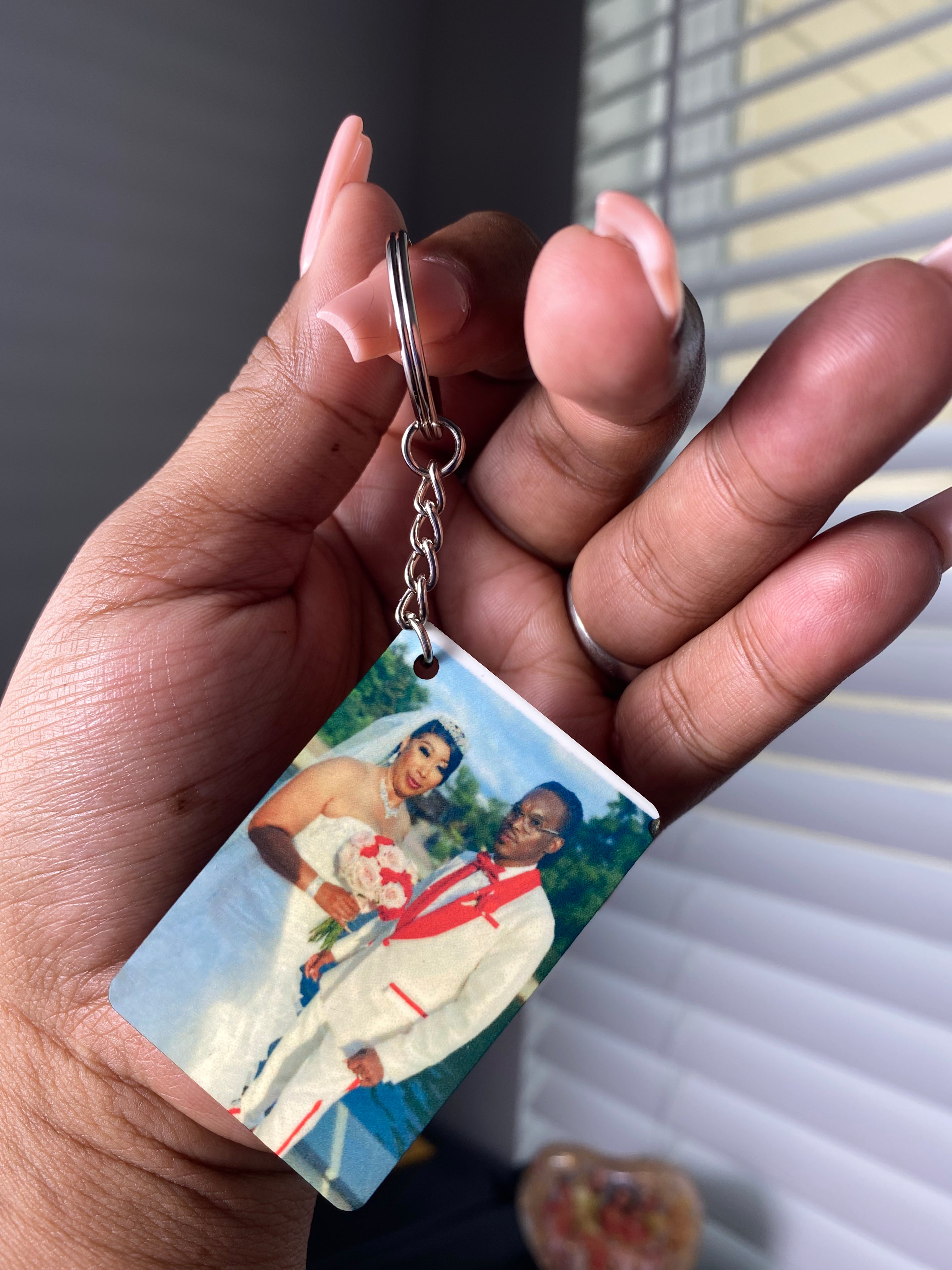 Custom double sided keychain