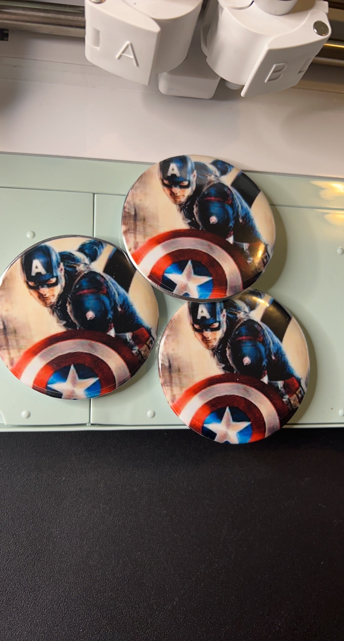 Custom pins/buttons